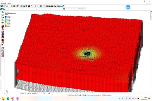 通过GMS中的SUB模块模拟地面沉降