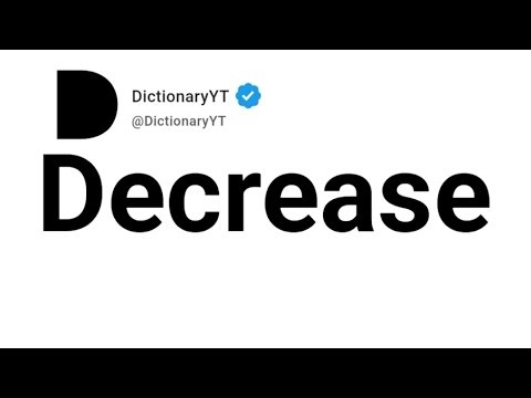 Decrease Synonyms | Thesaurus | Similar Words