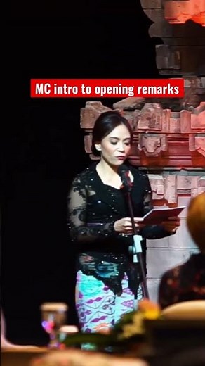Emcee Intro to Opening Remarks #g20 #indonesia #mcbali #kebayabali