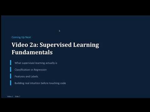 Supervised Learning Fundamentals Part 1