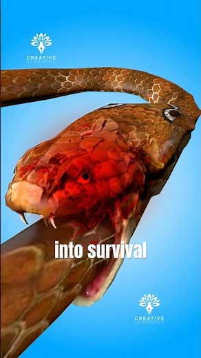 When a Snake Mistakes Its Own Tail for Food 😮