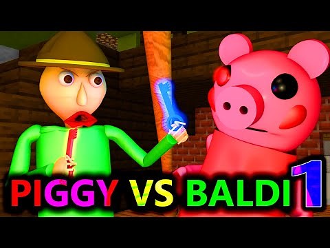 NEW PIGGY X BALDI ROBLOX ANIMATION CHALLENGE 1! (official) Minecraft Horror Chapter 1 Granny Game