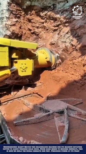 Smart Rock Milling Machine Work for Underground tunnel maintenance and excavation