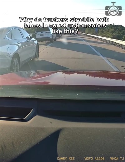 25K views · 228 reactions | Why do truckers straddle both lanes in construction zones like this? | Dashcam Lessons | Facebook