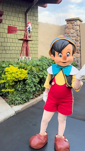 Meeting Geppetto and Pinocchio in Hollywood Studios ❤ #disneycharacters #disneyworld #hollywoodstudios | Chip and Company
