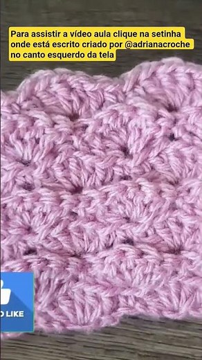 Ponto tartaruga em crochê. A vídeo aula já está disponível!