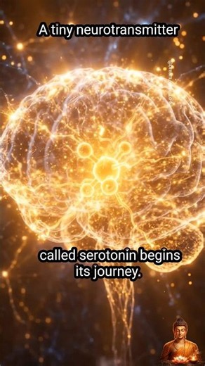 Serotonin Waves in the Brain 🧠✨ | How Happiness Travels Through Neural Pathways #Shorts