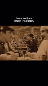34K views · 28K reactions | Wings (1927) - This incredible shot was achieved by mounting a camera on a rolling platform to follow an overhead track through a crowded café. The film would eventually go on to win the first Best Picture at the Academy Awards. | The Cinegogue | Facebook