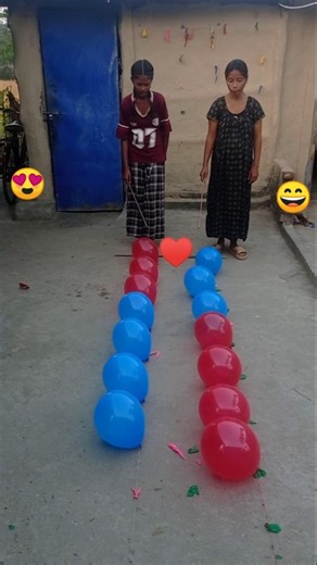 Popping balloons red blue #shorts #game