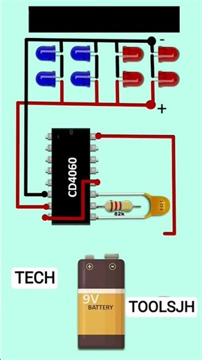DIY police flashlight connection system circuit diagram #shots #electrical #electrician