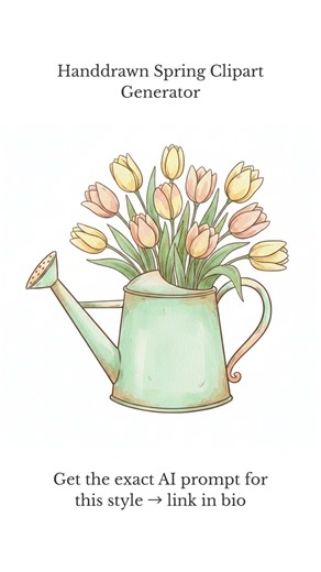 Spring Clipart – Handdrawn Spring Clipart Generator | AI Prompt