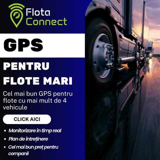 Gestionează-ți flota mai inteligent. Cu software-ul nostru GPS pentru flote, vezi în timp real unde sunt vehiculele tale, optimizezi rutele și reduci costurile cu combustibilul și întreținerea.  Ideal pentru companii cu peste 4 vehicule. Controlează, economisește și crește eficiența flotei tale!  Monitorizare live • Rapoarte automate • Suport local | Flota Connect | Facebook
