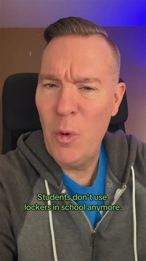 Chris Miller on Instagram: "When did kids stop getting lockers in high school ? #locker #hightschool #lockers"