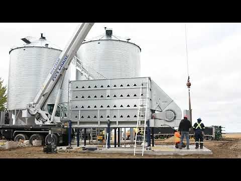 AGI NECO Grain Dryer Installation | Time Lapse | Flaman Grain Systems