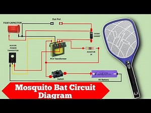 Mosquito Bat Circuit Diagram | Mosquito Bat Repair | Mosquito Killer Simple Circuit | School Project