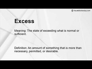 Excess Meaning