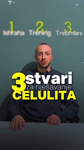 Ermin Hadzalic on Instagram: "Uz ove 3 stvari ćeš da se riješiš celulita Celulit su neravnine na koži koje nastaju jer nakupljeno masno tkivo pritiska vezivno tkivo. Iako genetika ima ulogu, na celulit itekako možemo utjecati. Kod nekih osoba može se gotovo u potpunosti ukloniti, a kod drugih drastično smanjiti. U prvom pasusu pročitali ste da je celulit zapravo nakupljeno masno tkivo — zato se i javlja iz više razloga: stil života, loša ishrana, premalo mišićne mase, nedovoljno kretanja i na kr