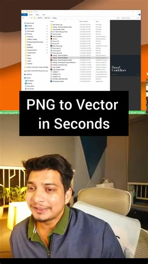 PNG to Vector in Seconds #design #graphics #graphicdesign #illustrator #png #vector #shorts