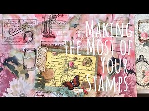 Some Different Ways to Use Stamps - Junk Journal Ideas