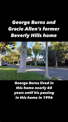 37K views · 3.3K reactions | This is the former home of George Burns and Gracie Allen in Beverly Hills, California. George Burns lived here nearly 60 years until his passing in 1996. I’ll show you a couple interesting things about this home in the video. #georgeburns #gracieallen #hollywood #beverlyhills #celebrityhomes #hollywoodhistory | Freyzel Productions | Facebook