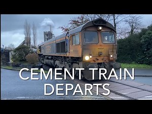 Cement Train GBRF 66736 Departs Castle Cement Clitheroe This Train Replaces Fifty Trucks Part 2