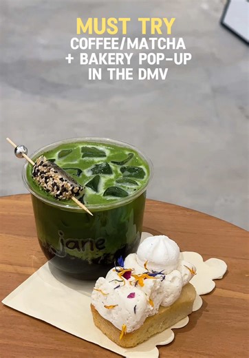 Weekend mornings are for coffee,matcha, and pastries at @janecoffeeandmatcha and @eclatgourmand_ ! This pop up was such a great start to the year. Vibrant flavors, colorful drinks, and delicious pastries! Be sure to check out their next pop up! What I ordered: Black sesame matcha Lemon moringue financier cake . . . . #dmvcoffee #coffeeblogger #matchaholic #matchatok #coffeetiktok