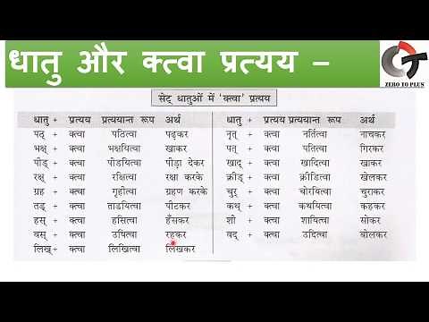 क्त्वा प्रत्यय ktva pratyay sanskrit cbse grammar , ncert , ctet,htet,dtet class vi to xii
