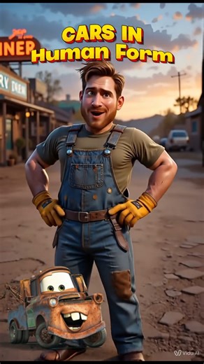 Cars Characters in HUMAN Form (Lightning, Mater +More!) 👀 #Shorts