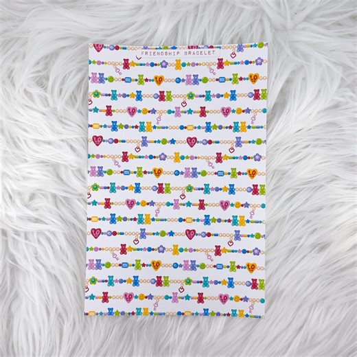 Friendship Bracelet - A5 Matte Sticker Paper - Etsy