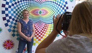 'Quilt Queen' stitches her way to fame