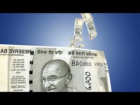 Money Currency Falling From Sky Background Free Video Download