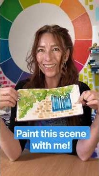 Paint a watercolor blue window scene with me! I had fun with this one!