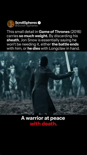 The warrior’s decision - The Battle of Bastards Game of Thrones