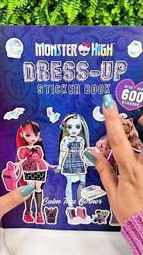 Monster High Dress up sticker book 🖤 ASMR Videos [no talking] #satisfyingvideos #asmrsounds