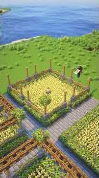 Build a beautiful Minecraft Farming Garden 🌾🌿 #shorts
