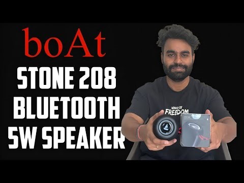 boAt Stone 208 Bluetooth Speaker | Powerful 5W Sound, Deep Bass & Portable Design 🔥💥