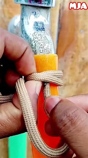 Pipe tie knot on tab || #shorts #shortvideo #knotskill