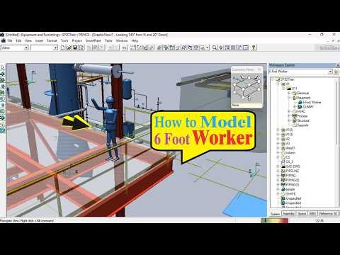 SP3D Training | Lecture 24 | Model 6 Foot Worker #sp3d #3dmodeling #design #3d #equipment #trending