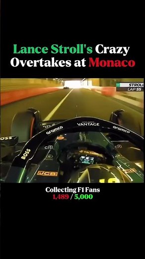 Lance Stroll's CRAZY Overtakes at Monaco