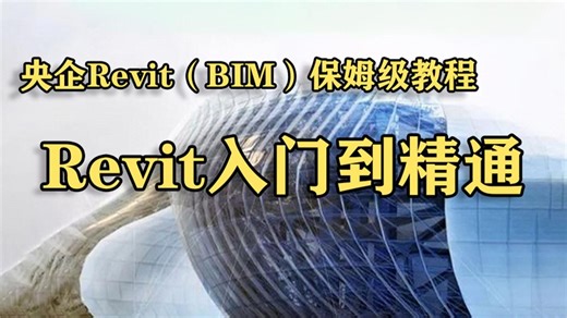 【央企内部BIM教程】 中建Revit全套全专业培训教程 Revit零基础入门到精通实战教程 建筑结构水暖电机电教程 BIM建模多专业协同出图 碰撞检测施工模拟