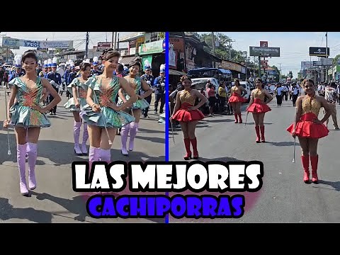 Hermoso desfile de independencia con las mejores cachiporras de EL SALVADOR.
