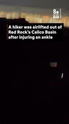 Helicopter Rescues Red Rock Hiker #news #vegas #RedRock