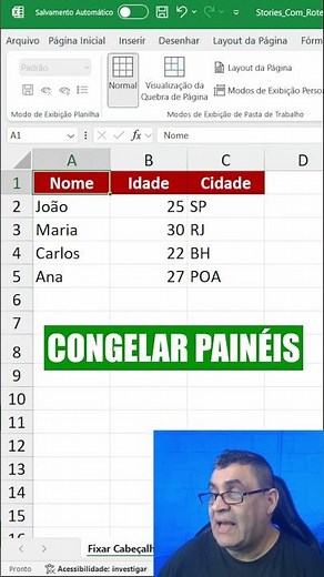 Como Fixar o Cabeçalho no Excel — Linha Superior Travada!