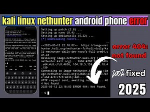 How to fix ERROR 404 Not found while installing nethunter kali linux #404 #kalilinux #2025