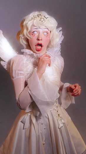 #angelita Art Makeup Cosplay | Stunning Angel Costume & Wings