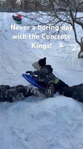 Snow Day Fun #funny #snow #sledding