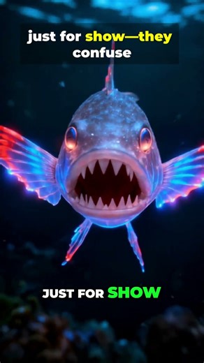 Glowfin Angryfish: The Deep Sea's Smallest Fury! #natureshorts #wildlife