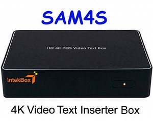 SAM4S IntekBox Text Inserter HD 4K Network IP Camera solution