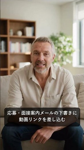 応募メールの下書きに、会社紹介動画を差し込む｜AIで職場を先に見せる