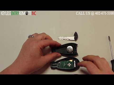 How To Replace A 2008 - 2015 Chrysler Town & Country Key Fob Remote Battery FCC ID: IYZ-C01C